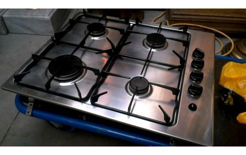 PLAQUE GAZ ENCASTRABLE INOX
