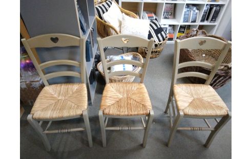 CHAISE PAILLEE GRISE