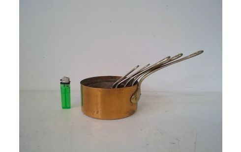 PANNETJES KOPER, MESSING 5S