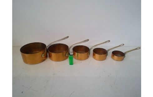 PANNETJES KOPER, MESSING 5S