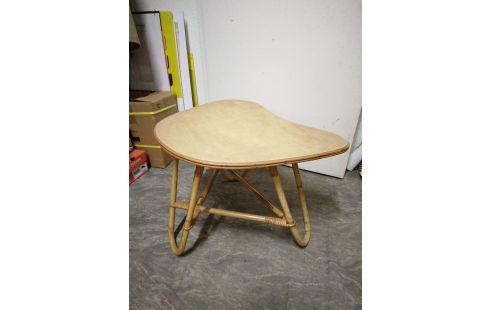 TABLE BASSE ROTIN VINTAGE