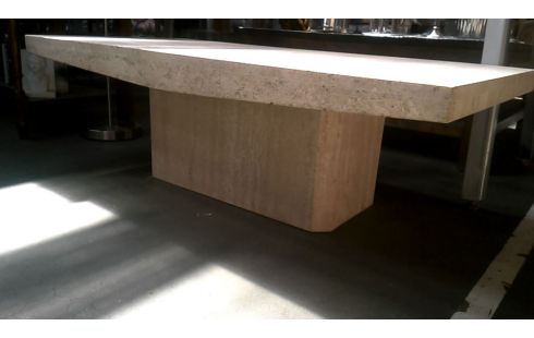MESA DE SALÓN TRAVERTINO