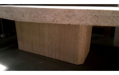 MESA DE SALÓN TRAVERTINO