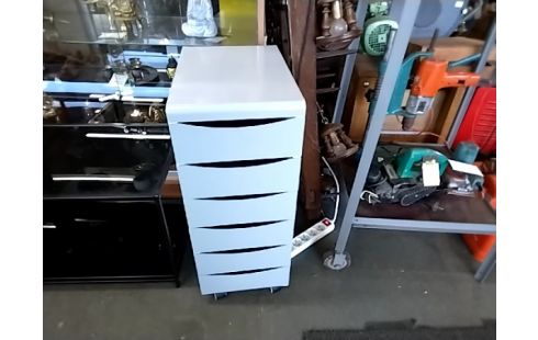 RANGEMENT METAL GRIS 6 TIROIRS