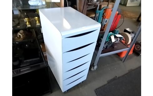 RANGEMENT METAL GRIS 6 TIROIRS