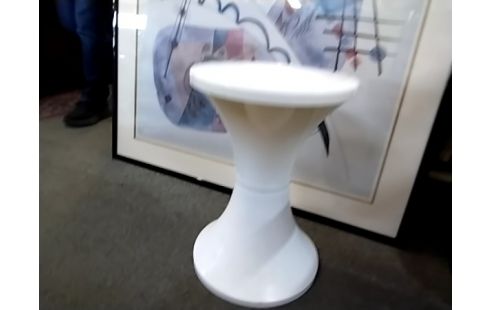 TABOURET PLASTIQUE BLANC