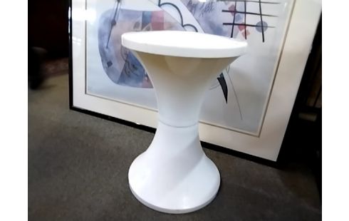 TABOURET PLASTIQUE BLANC