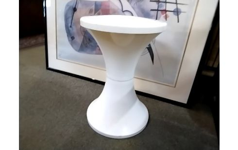 TABOURET PLASTIQUE BLANC