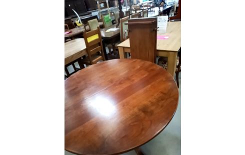 TABLE RONDE BOIS MASSIF 3 ALLONGES