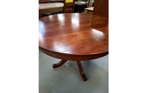 TABLE RONDE BOIS MASSIF 3 ALLONGES