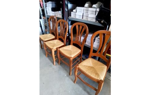 4 CHAISES STYLE LOUIS PHILIPPE