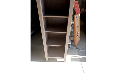 ETAGERE BIBLIOTHEQUE PIN MASSIF CÉRUSÉ
