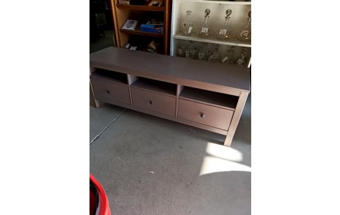 MEUBLE BAS PIN MASSIF CÉRUSÉ 3TRS