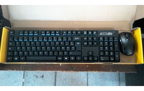 CLAVIER SOURIS PACK SANS FIL ACCSUP