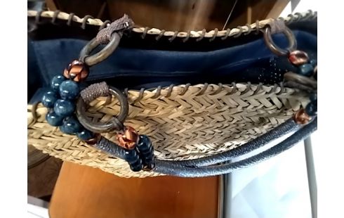 PANIER ANSES GRISES BOULES BLEUES