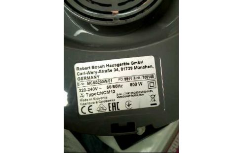 STANDMIXER <BOSCH> MCM3200W WEIß