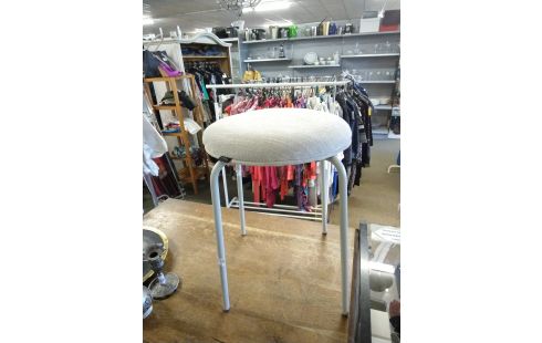 TABOURET HUBSCH TISSU BEIGE