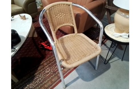 FAUTEUIL METAL OSIER