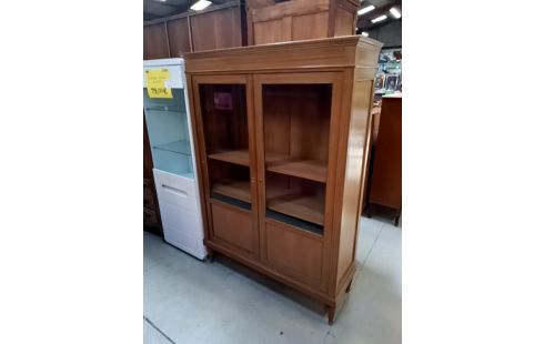 BIBLIOTHEQUE VITREE 2 PORTES +CLÉ