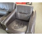 FAUTEUIL CUIR PLISSURE