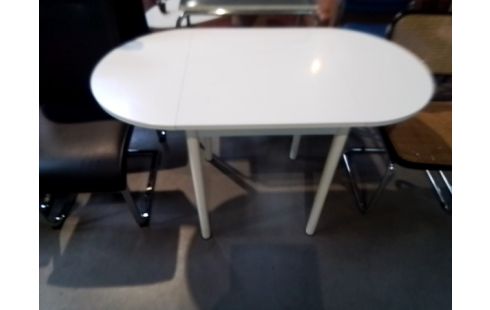 TABLE A VOLETS OVALE BLANCHE 2 ABB