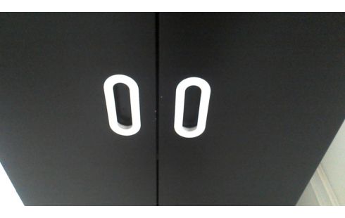 KLEIDERSCHRANK 1 IKEA 2 TÜREN WEISS SCHWARZ