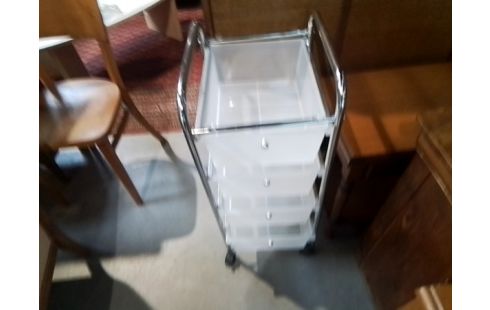 RANGEMENT 4T PVC PIEDS METAL