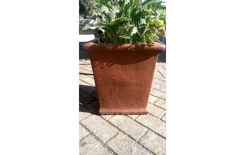 BAC A FLEURS TERRA COTTA CARRE