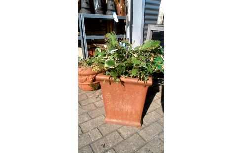 BAC A FLEURS TERRA COTTA CARRE