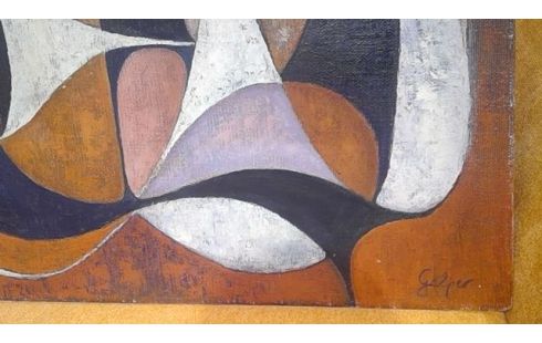 PEINTURE HUILE SUR TOILE SIGNÉE MON GELPER