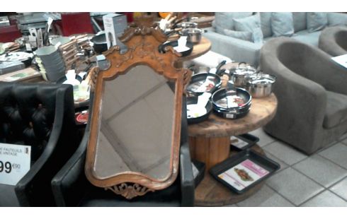 MIROIR BOIS SCULPTE ANCIEN