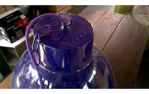 SUSPENSION VIOLET ROND METAL