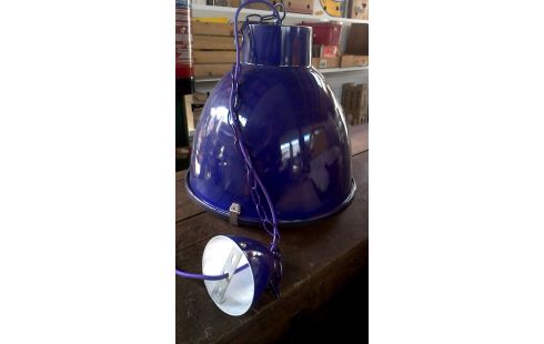 SUSPENSION VIOLET ROND METAL