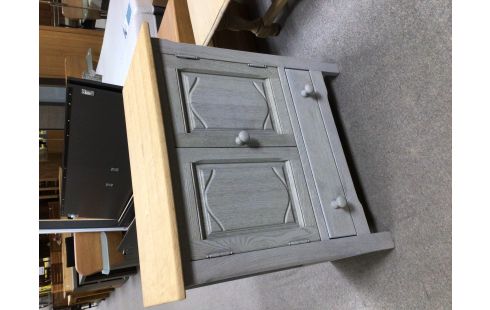 MEUBLE BAS AEROGOMME GRIS 2P 1T