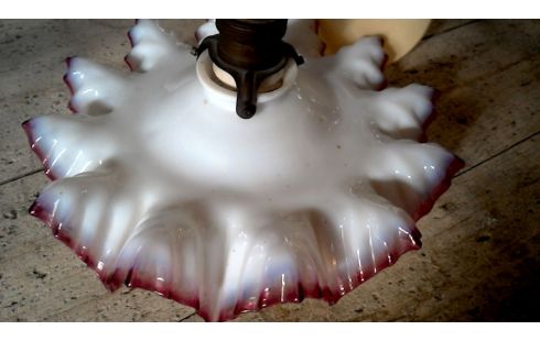 SUSPENSION BLANCHE ROUGE, , OPALINE ANTIQUE