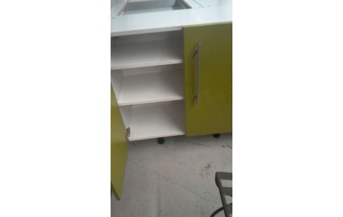 MEUBLE DE CUISINE ILOT CENTRAL PLUS TABLE ET PLANT DE TRAVAIL