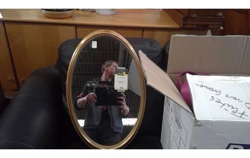 MIROIR DORÉ OVAL