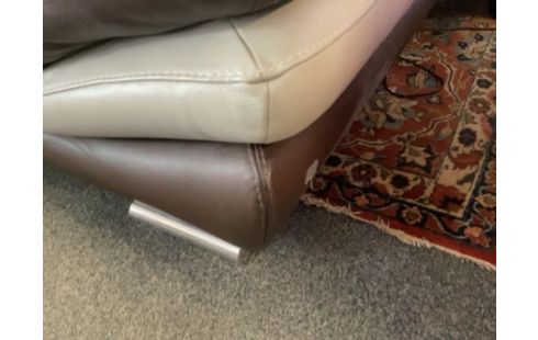 CANAPE D'ANGLE CUIR GRIFFE