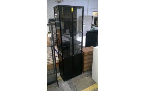 VITRINE DOPPELT KÖRPER MODERN SCHWARZ