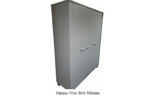 PENDERIE GRIS 3 PORTES