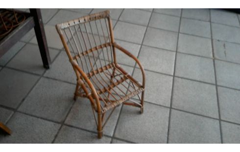 FAUTEUIL ENFANT ROTIN  EP 1960