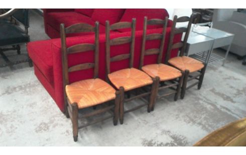 LOT DE 4 CHAISES