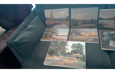 HUILE SUR TOILE L' UNE