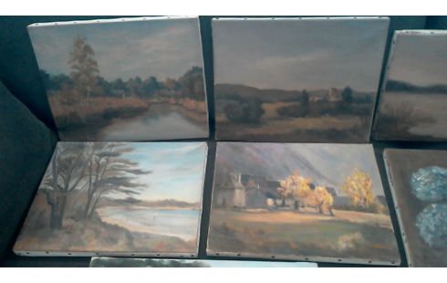 HUILE SUR TOILE L' UNE