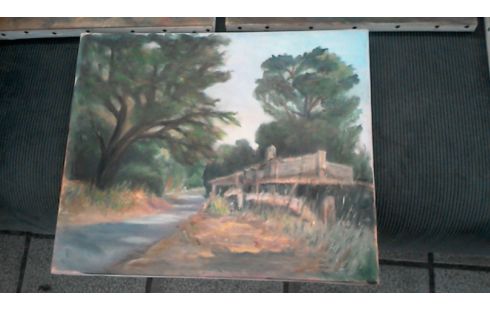 HUILE SUR TOILE L' UNE