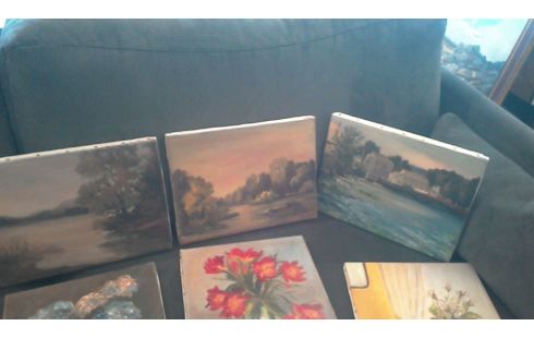 HUILE SUR TOILE L' UNE