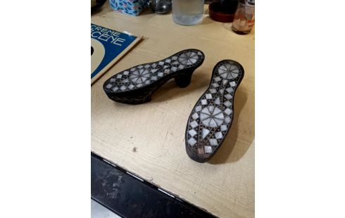 CHAUSSURES BOIS DECO NACRE LA PAIRE