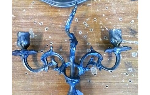 BOUGEOIR ETAIN 2 BRANCHES