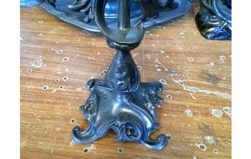 BOUGEOIR ETAIN 2 BRANCHES