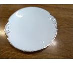 PLAT A gâteaux porcelaine limoges blanc